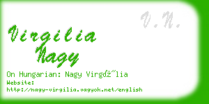 virgilia nagy business card